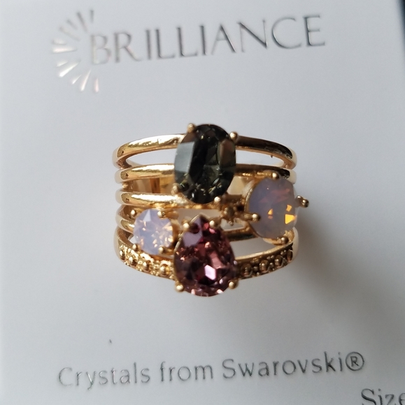 Swarovski Brilliance MultiStone Ring NWT - Picture 3 of 10